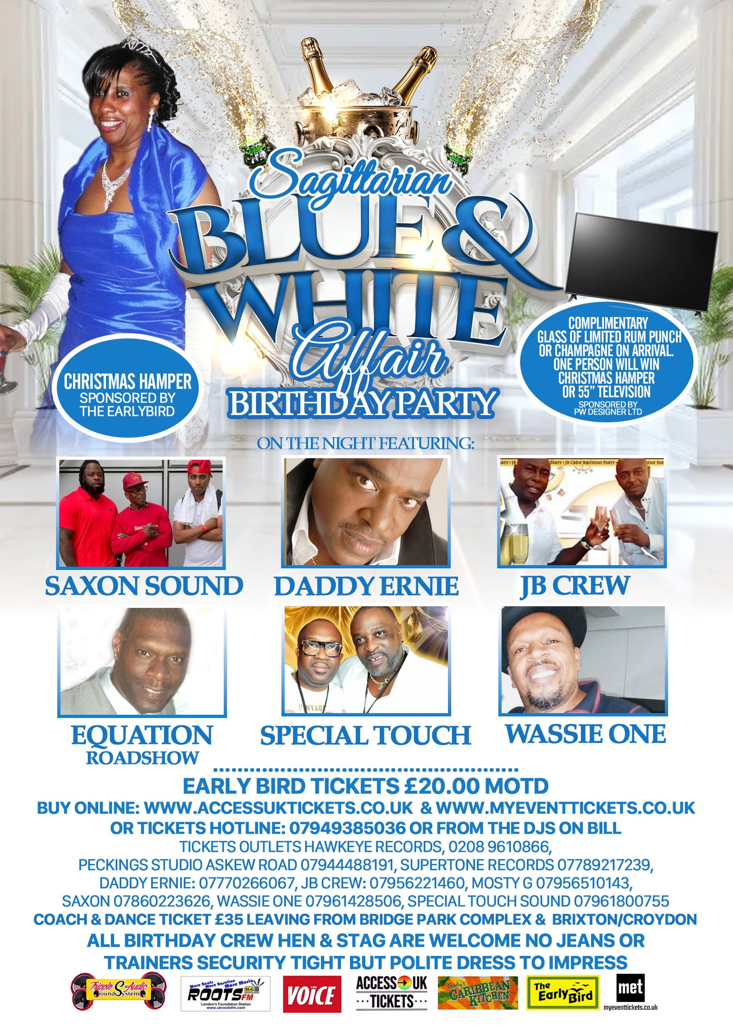 SAGITTARIAN BLUE & WHITE AFFAIR
