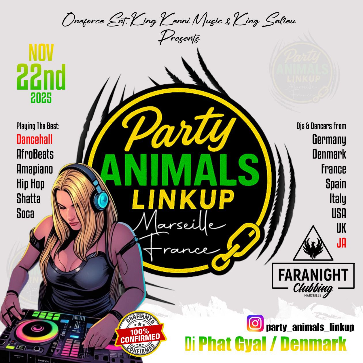 Party Animals Link Up – Marseille France