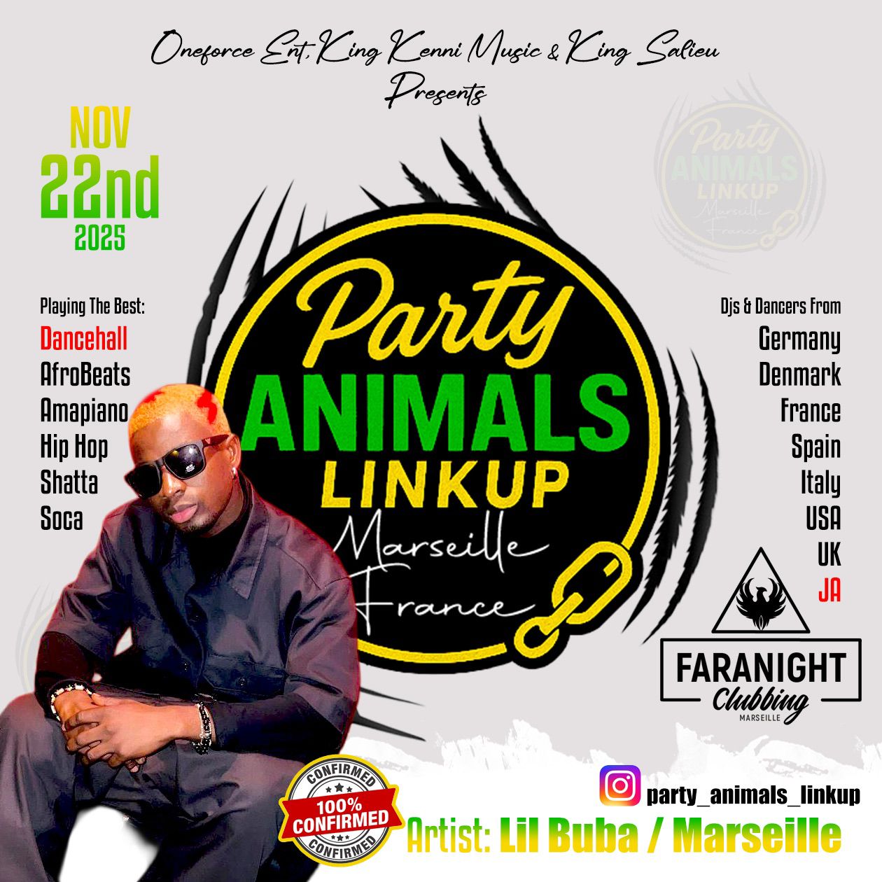 Party Animals Link Up – Marseille France