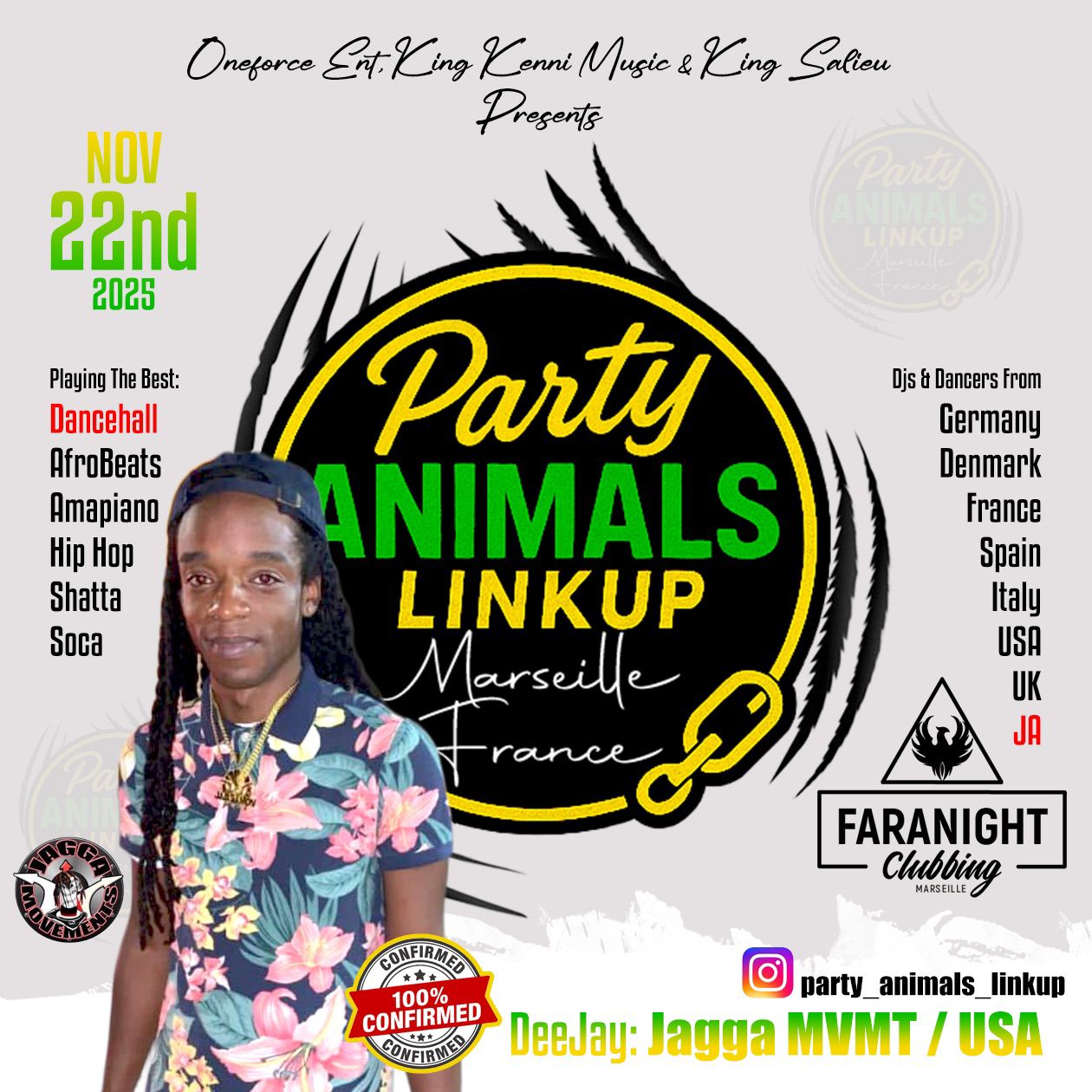 Party Animals Link Up – Marseille France
