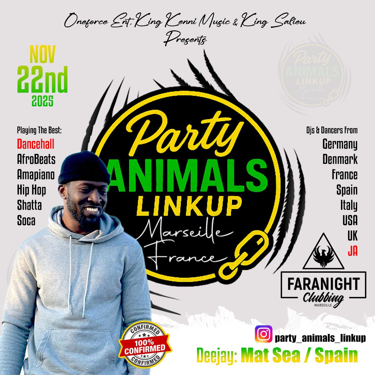 Party Animals Link Up – Marseille France