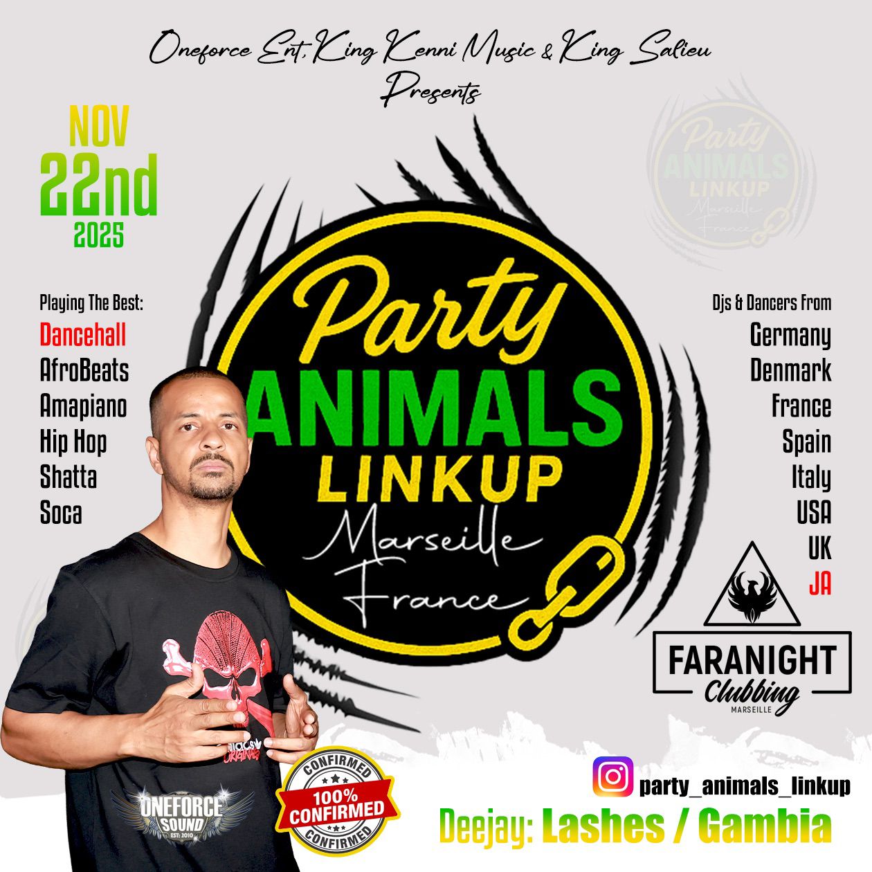 Party Animals Link Up – Marseille France