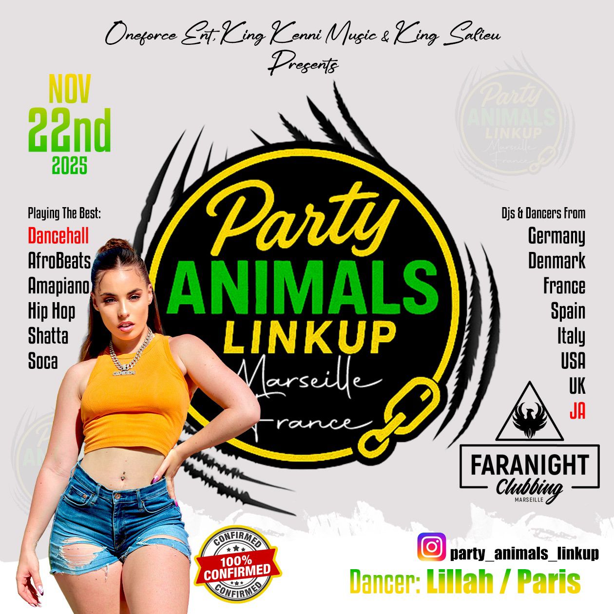 Party Animals Link Up – Marseille France