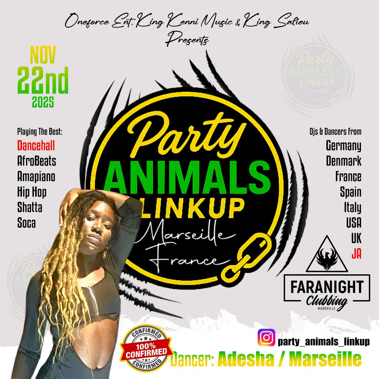 Party Animals Link Up – Marseille France