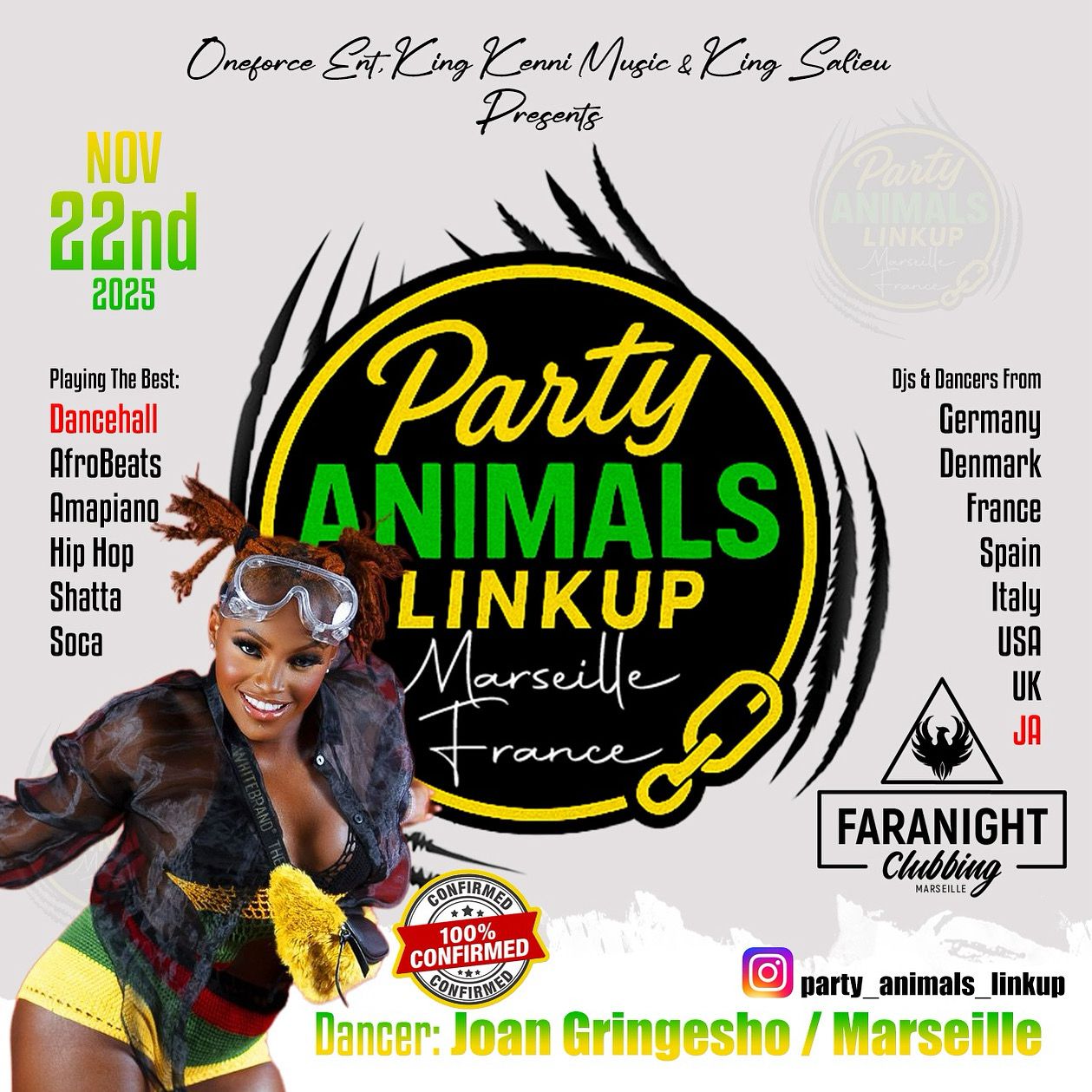Party Animals Link Up – Marseille France
