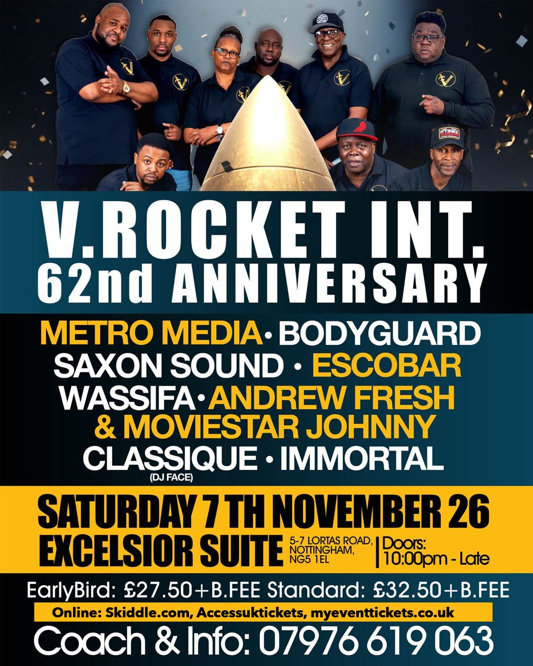 V. ROCKET INT. 62ND ANNIVERSARY