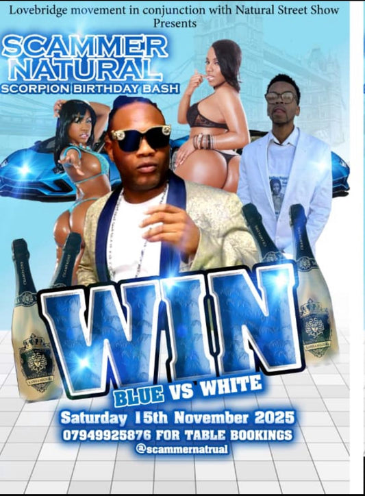 WIN BLUE VS WHITE