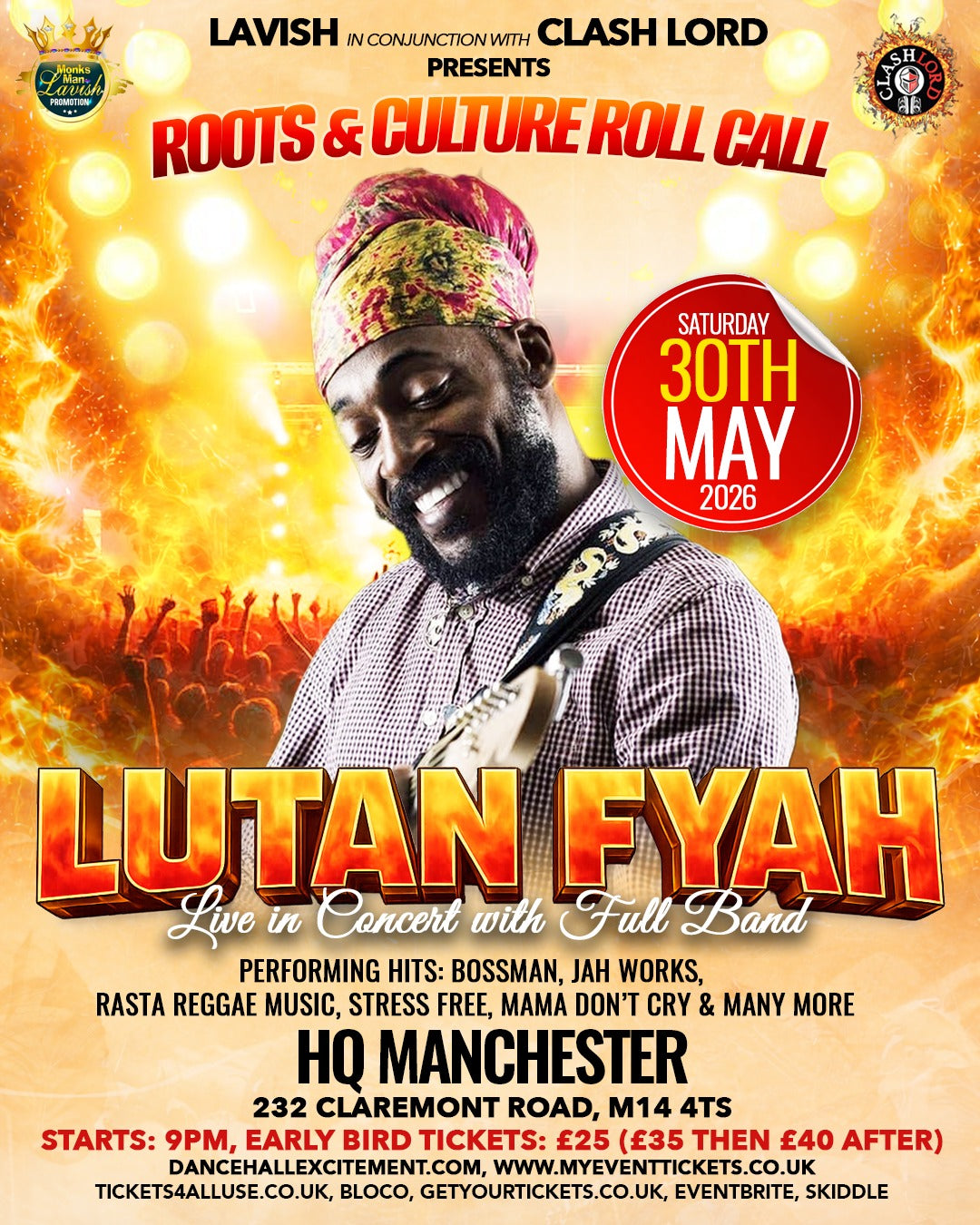 LUTAN FYAH WITH FULL BAND